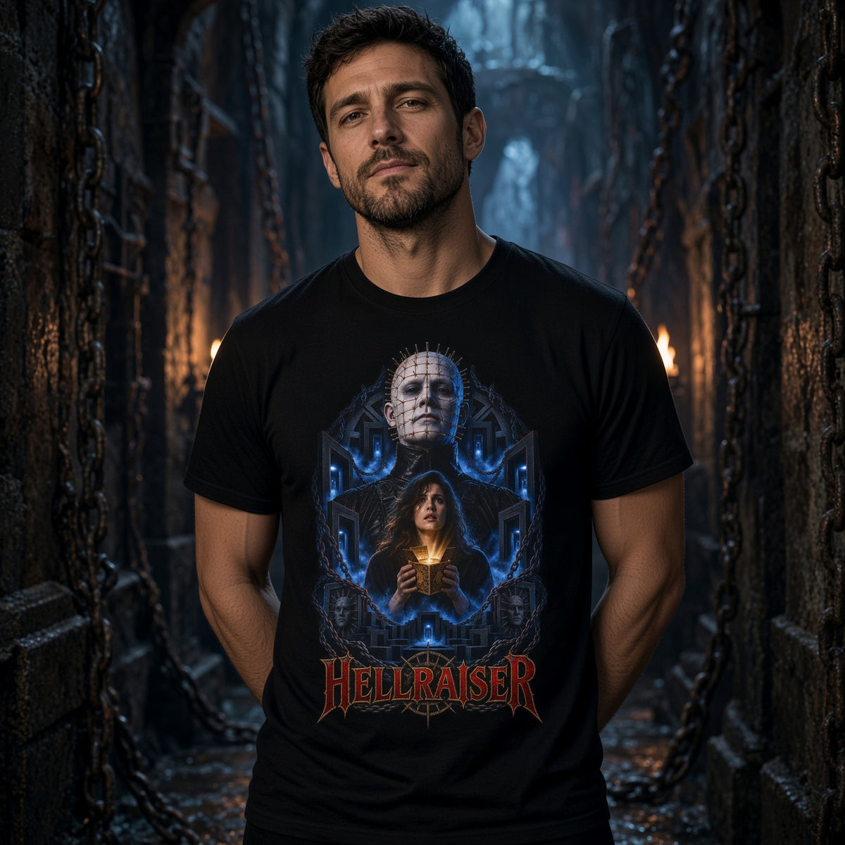 Hellraiser Graphic T-Shirt — Pinhead Horror Movie Tee — view 3
