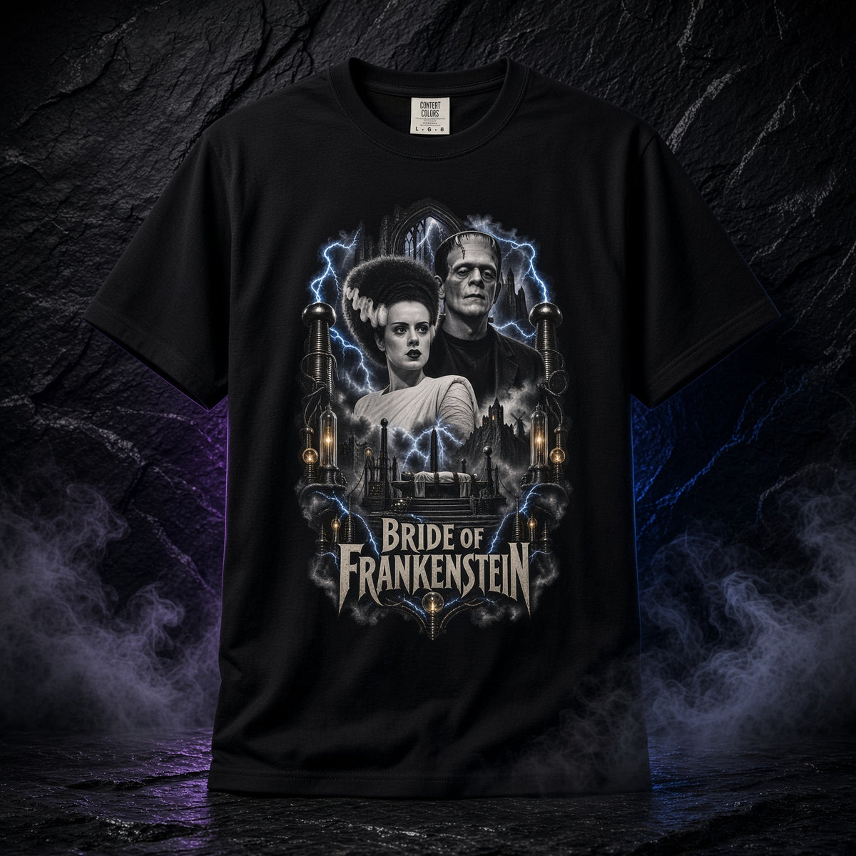 The Bride of Frankenstein Graphic T-Shirt — Classic Horror Movie Tee