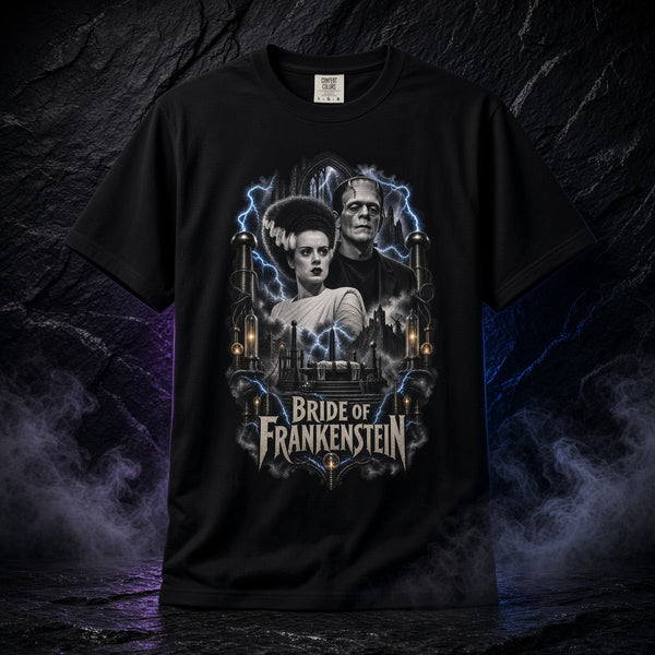 The Bride of Frankenstein Graphic T-Shirt — Classic Horror Movie Tee