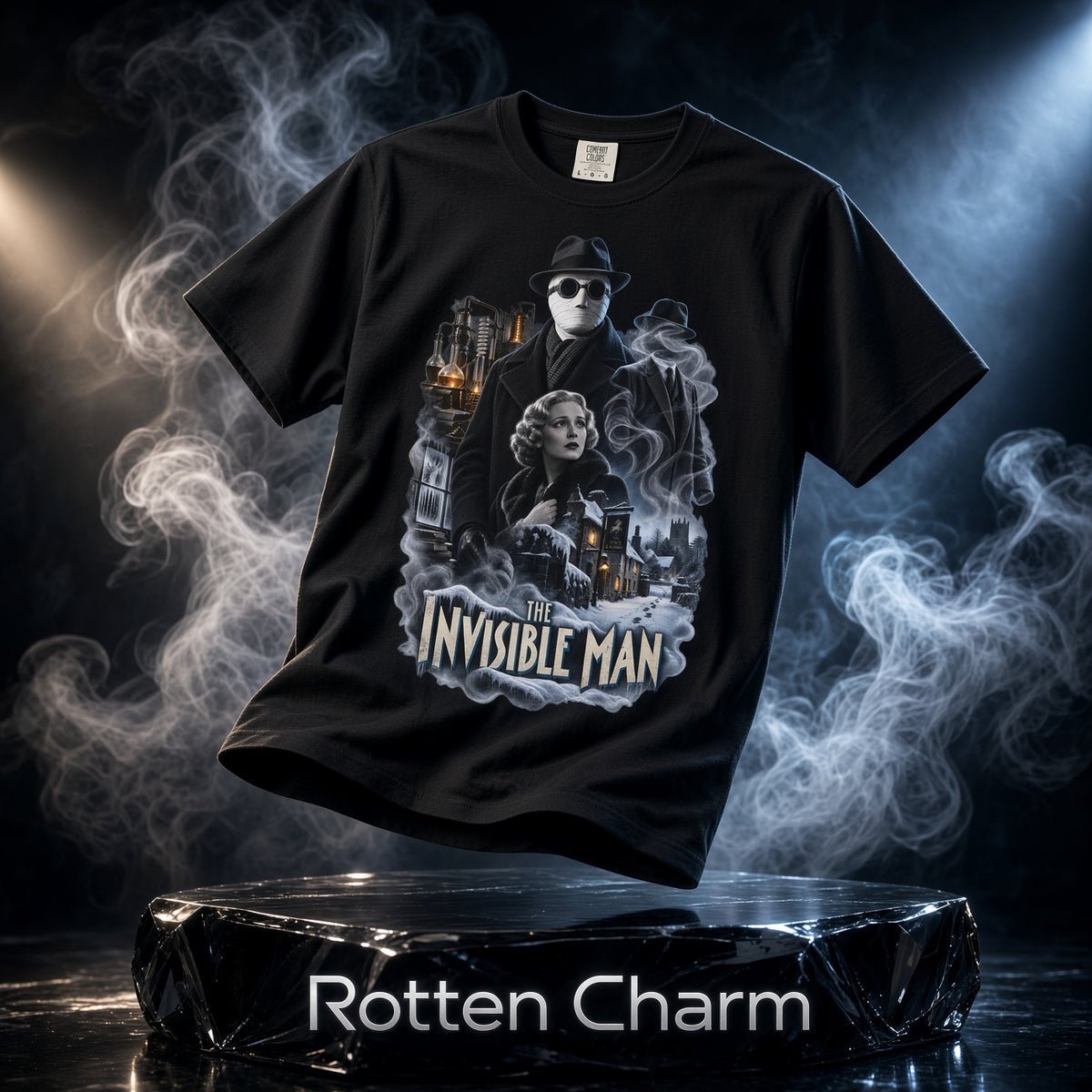 The Invisible Man Graphic T-Shirt — Vintage Horror Movie Tee