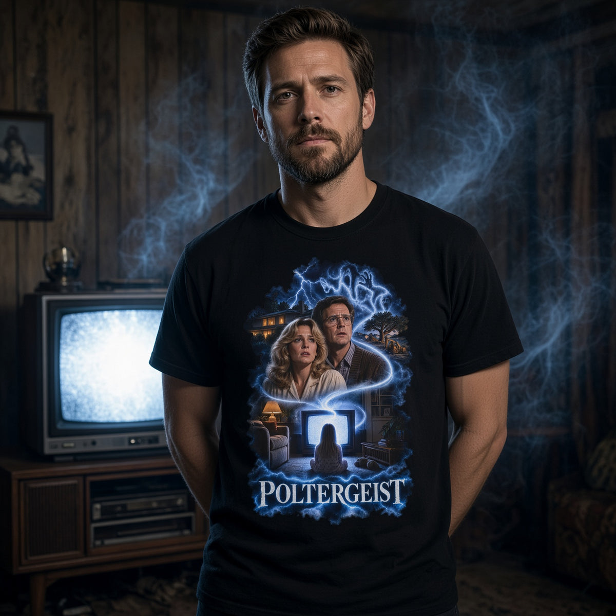 Poltergeist Movie Poster T-Shirt — view 3