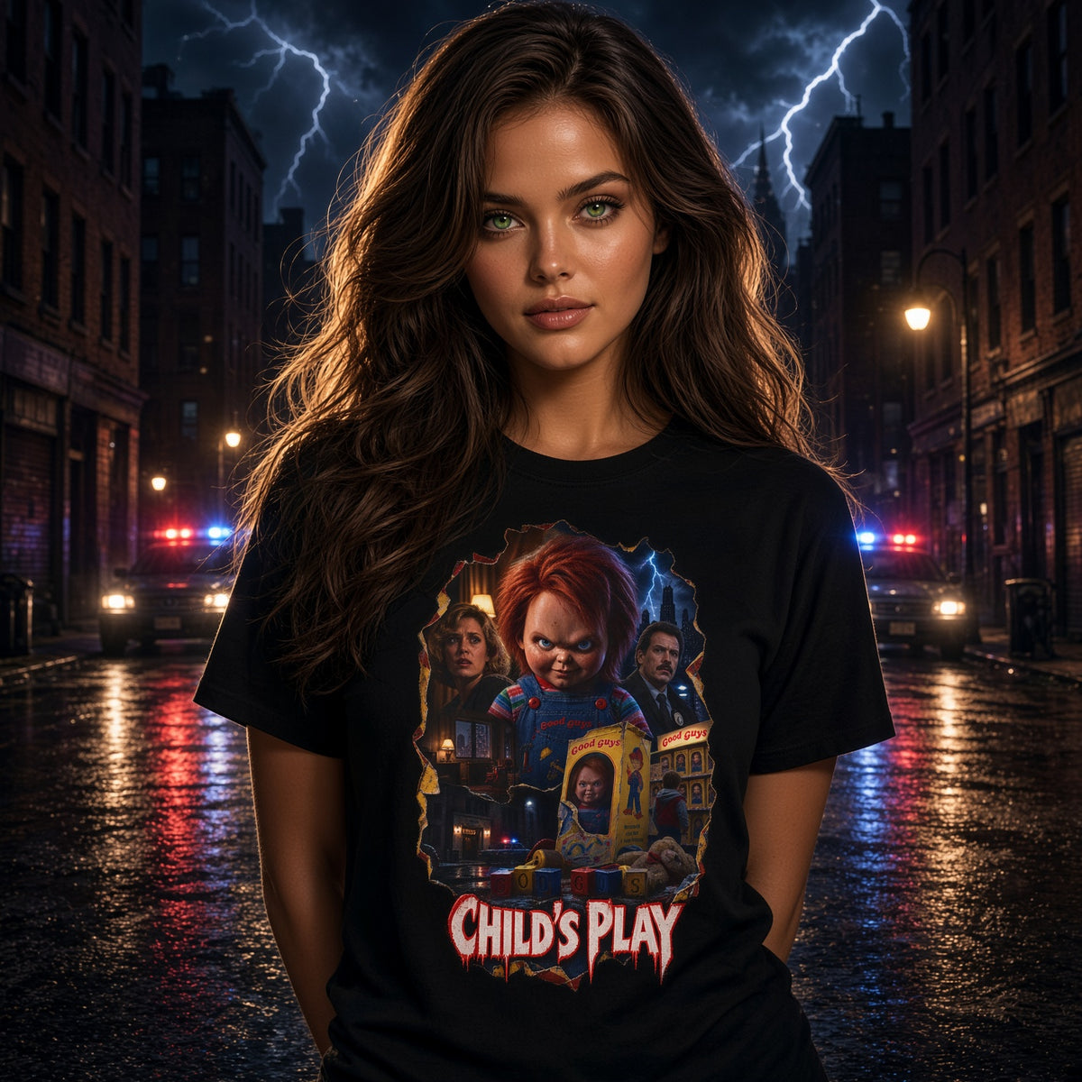 Chucky T-Shirt – Child's Play Horror Movie Graphic Tee — view 2