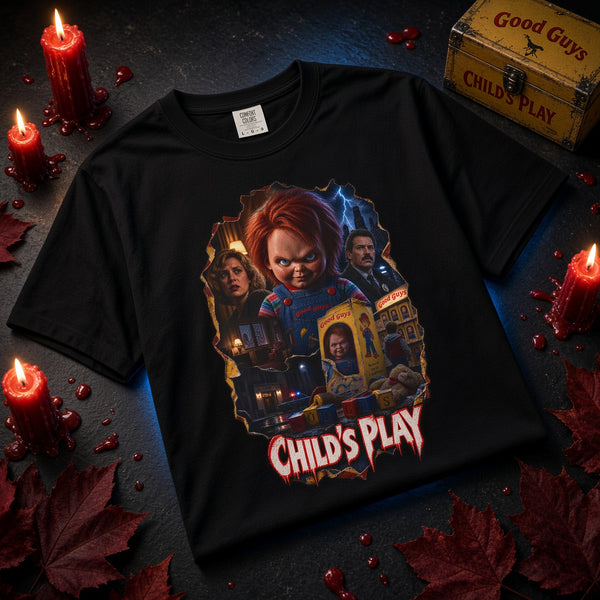 Chucky T-Shirt – Child's Play Horror Movie Graphic Tee