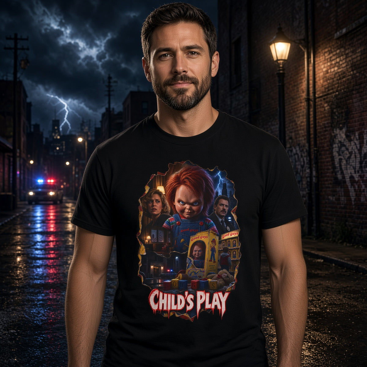 Chucky T-Shirt – Child's Play Horror Movie Graphic Tee — view 3