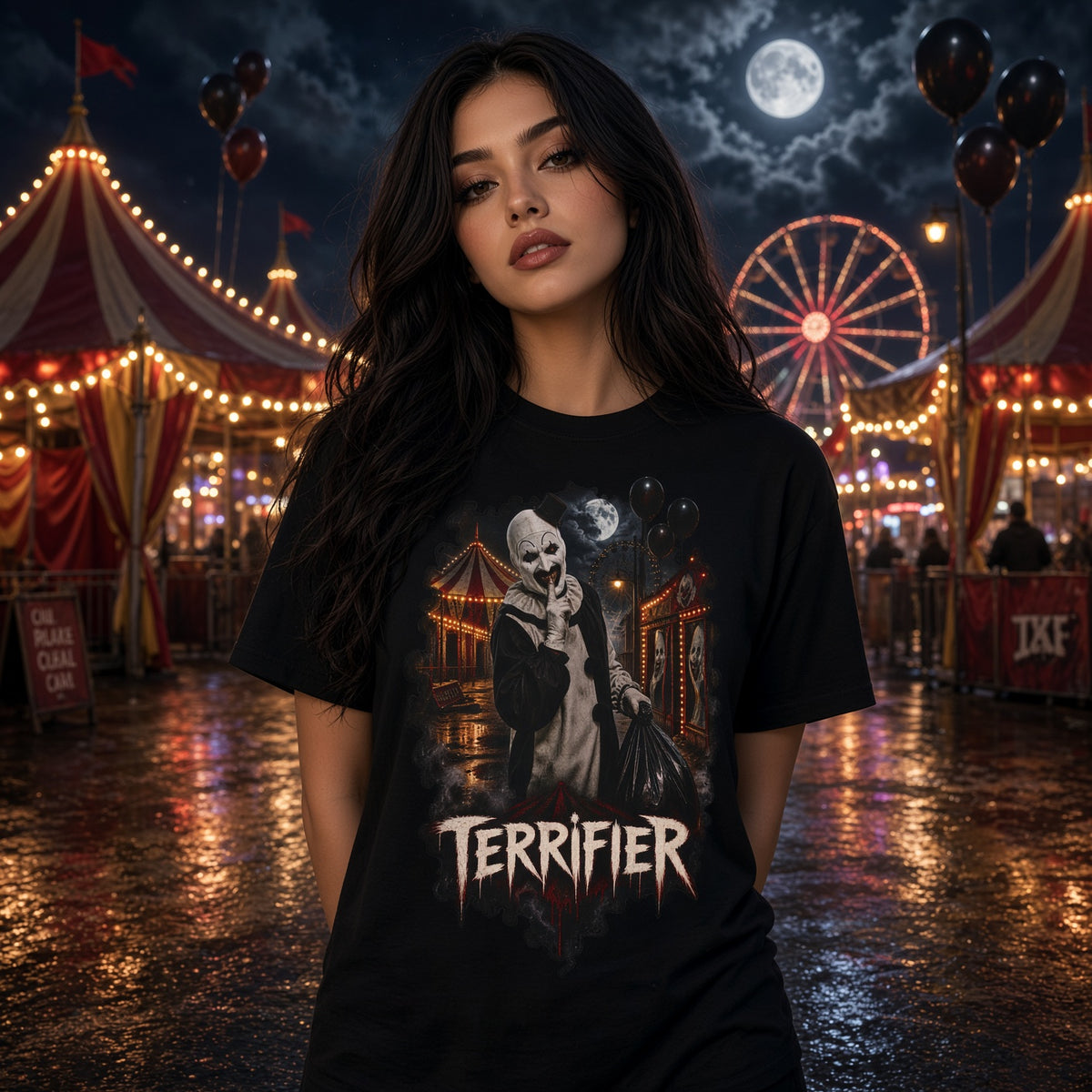 Terrifier Art the Clown Scream T-Shirt – Modern Slasher Horror Tee — view 2