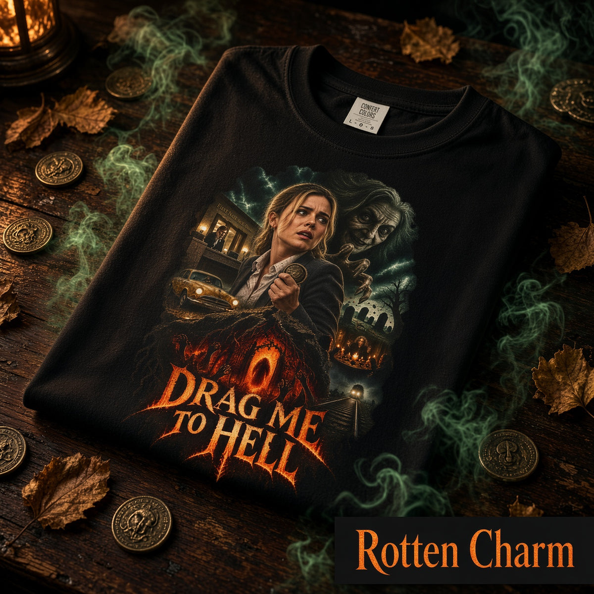 Drag Me to Hell T-Shirt – Retro Horror Movie Graphic Tee