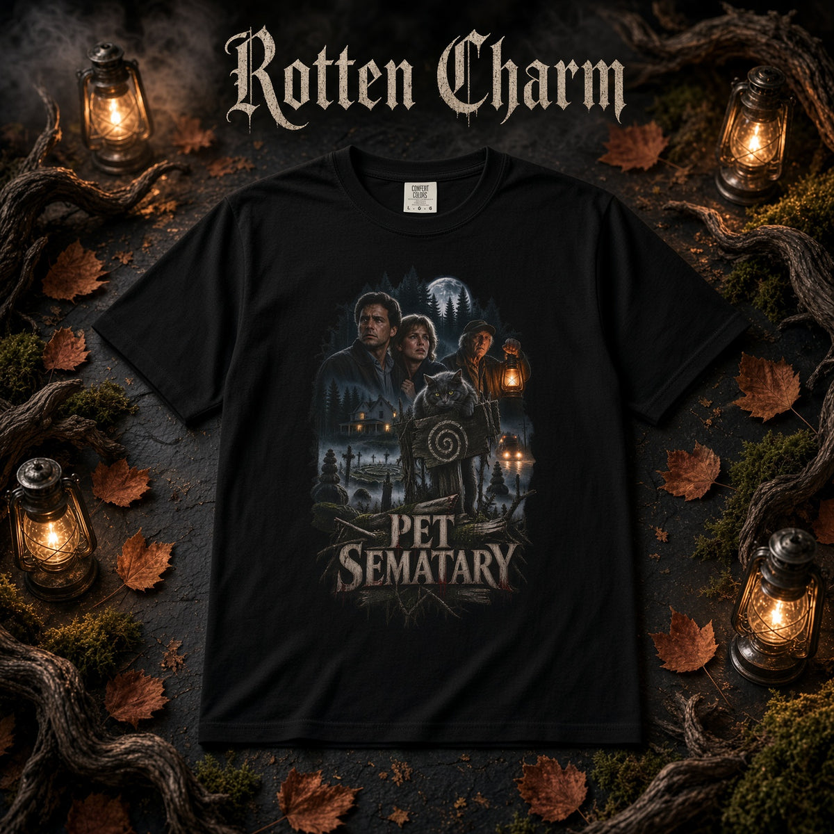 Pet Sematary T-Shirt – Vintage Movie Poster Horror Tee