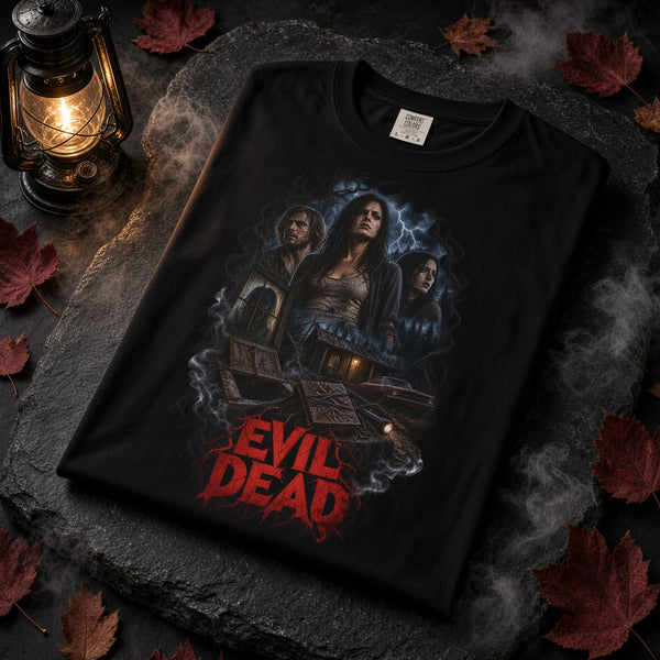 Evil Dead Retro T-Shirt – Classic Cult Horror Movie Graphic Tee