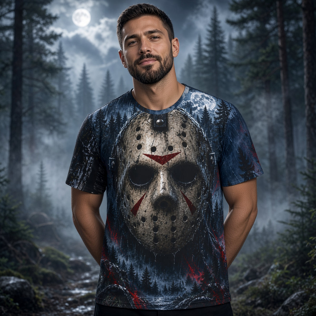 Jason Voorhees Friday The 13th Camp Crystal Lake Horror AOP Jersey