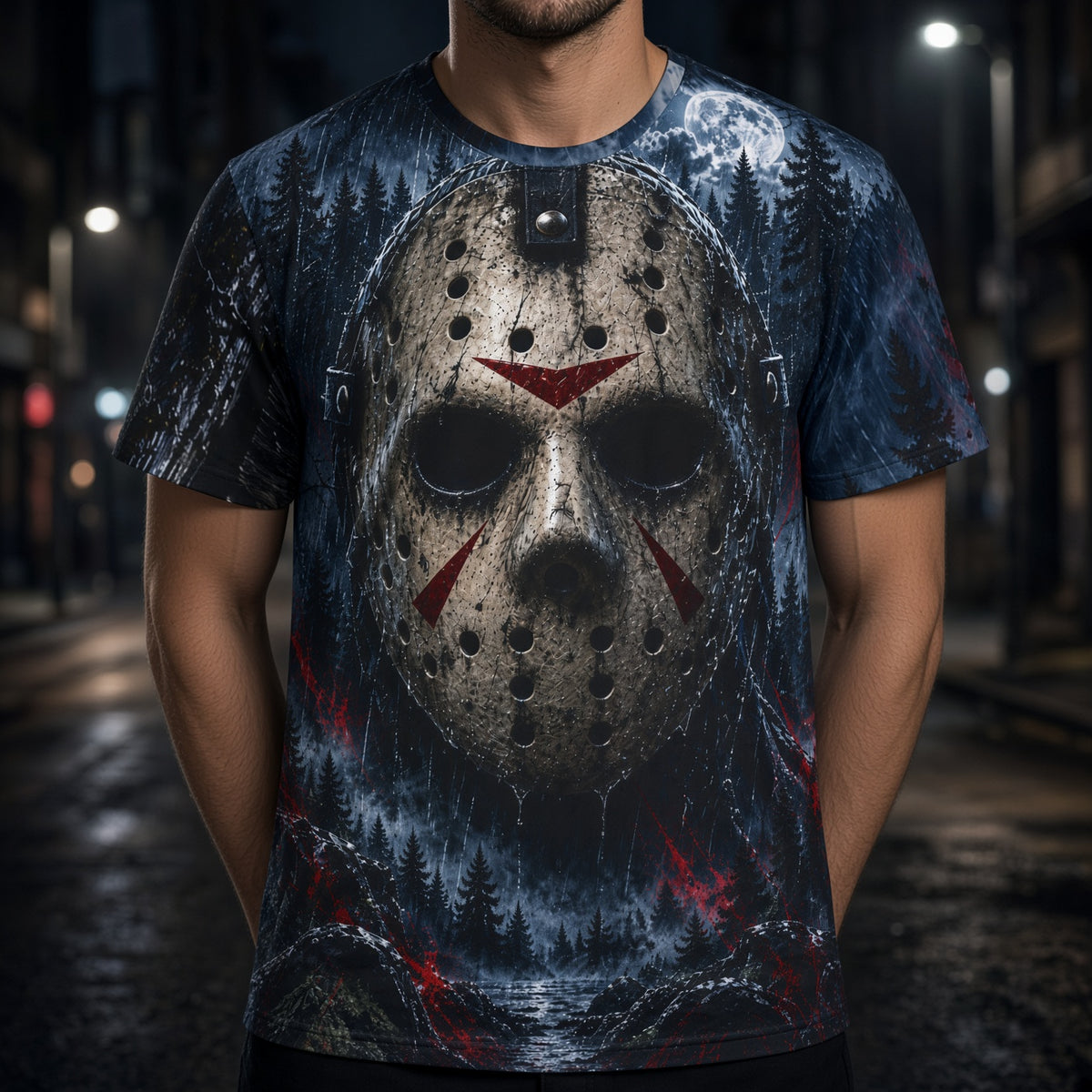 Jason Voorhees Friday The 13th Camp Crystal Lake Horror AOP Jersey