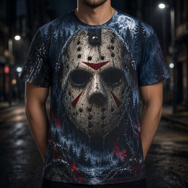 Jason Voorhees Friday The 13th Camp Crystal Lake Horror AOP Jersey