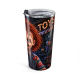 Child's Play Chucky 20oz Tumbler – Creepy Doll Slasher Horror Travel Cup