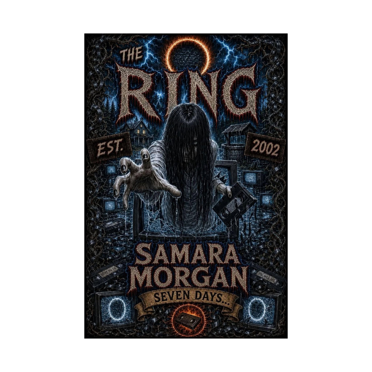 The Ring — Samara Morgan Matte Vertical Poster (Horror Movie Wall Art)