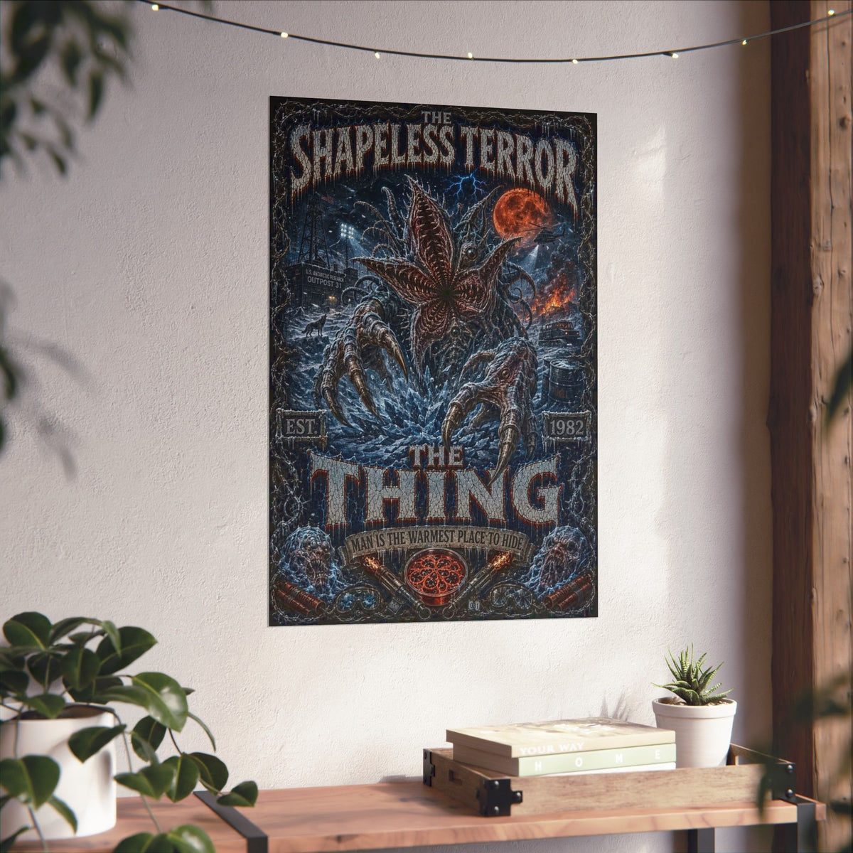 The Thing Movie Poster — Matte Vertical Horror Poster