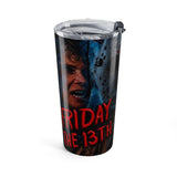Friday the 13th Jason Horror Tumbler - 20oz Insulated Stainless Steel Travel Cup