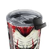 Horror Icons 20oz Tumbler — Pennywise & Jason Split-Face Stainless Travel Cup