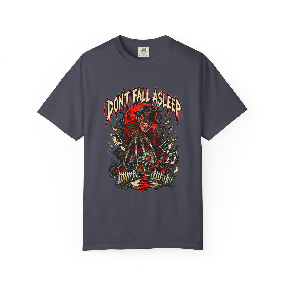 "Don't Fall Asleep" T-Shirt – Freddy Krueger Horror Graphic Tee — view 2