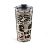 Texas Chainsaw Massacre Leatherface Newspaper 20oz Horror Tumbler