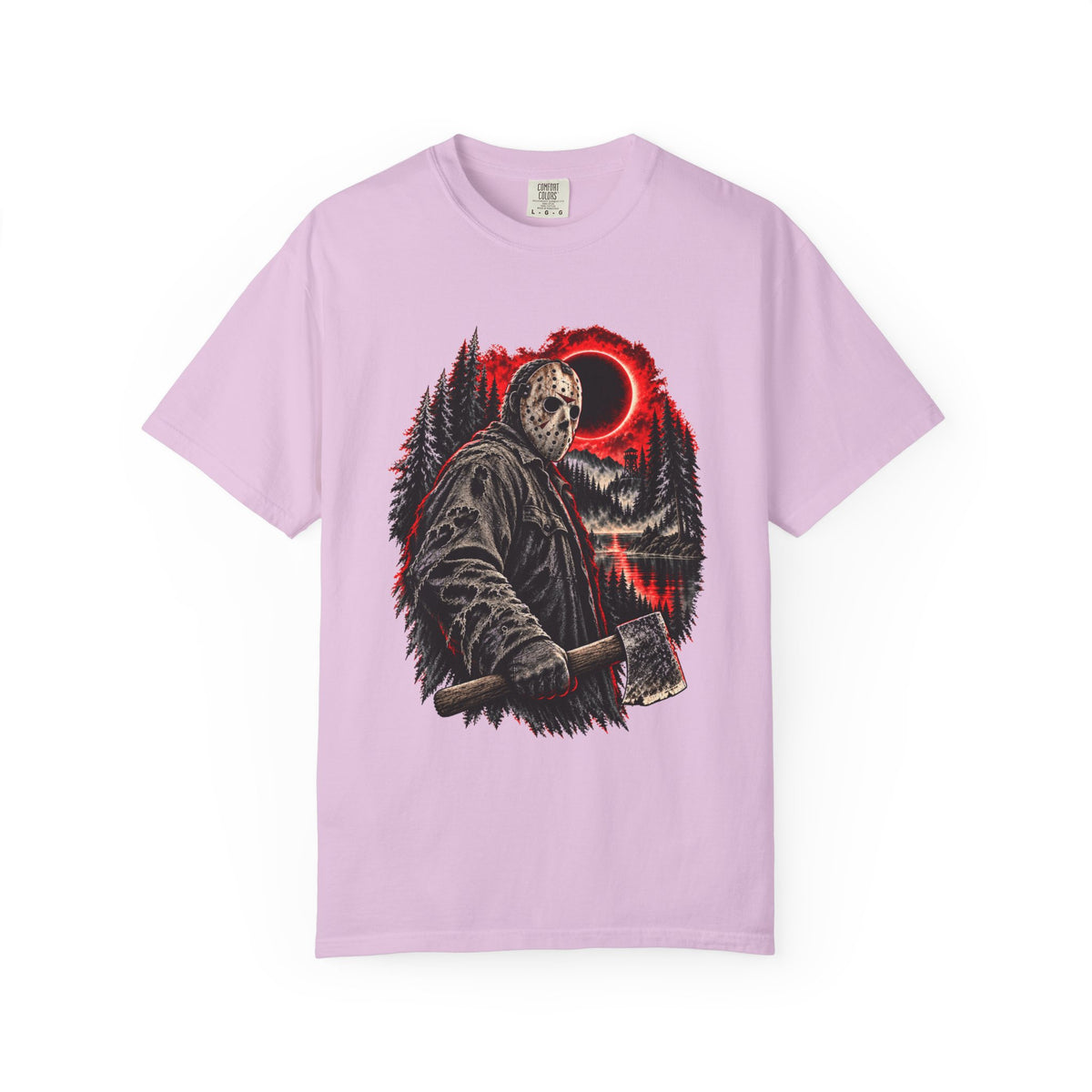Jason Voorhees Axe & Eclipse T-Shirt – Friday the 13th Horror Tee — view 5