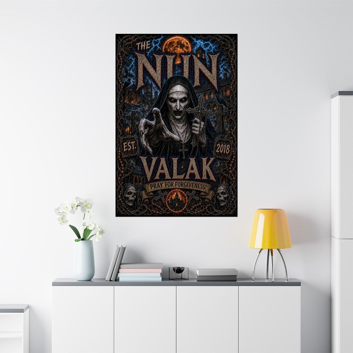 Horror Valak Poster — The Nun Matte Vertical Wall Art