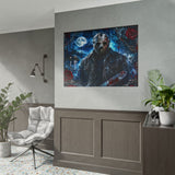 Horror Movie Poster — Jason Voorhees Lake Night Rolled Poster