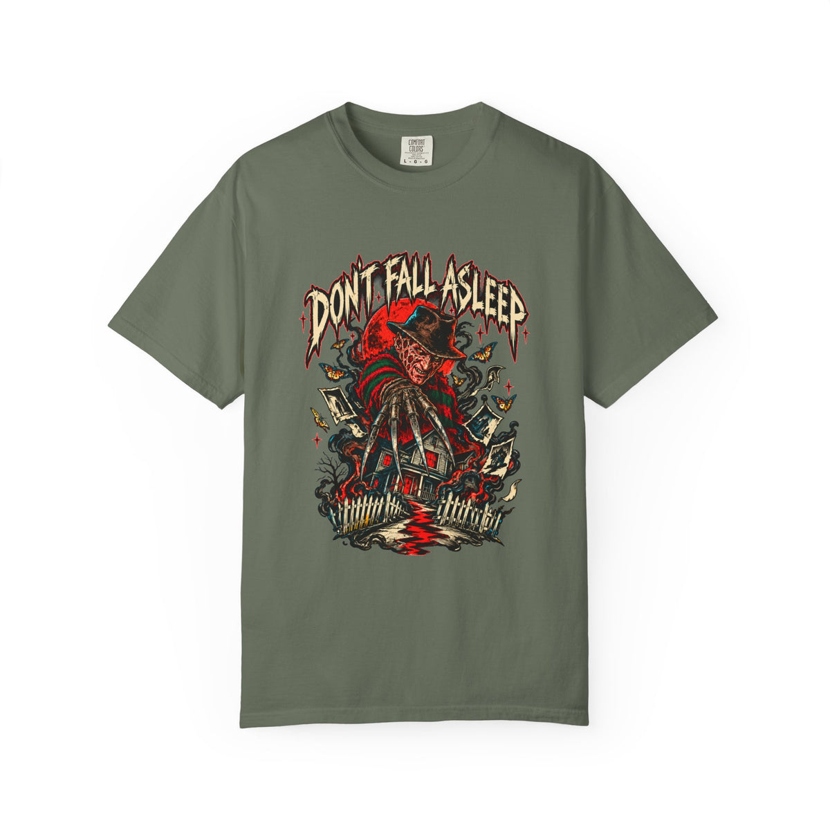 Nightmare On Elm Street Don't Fall Asleep Graphic T-Shirt — Freddy-Inspired Horror Tee — view 6