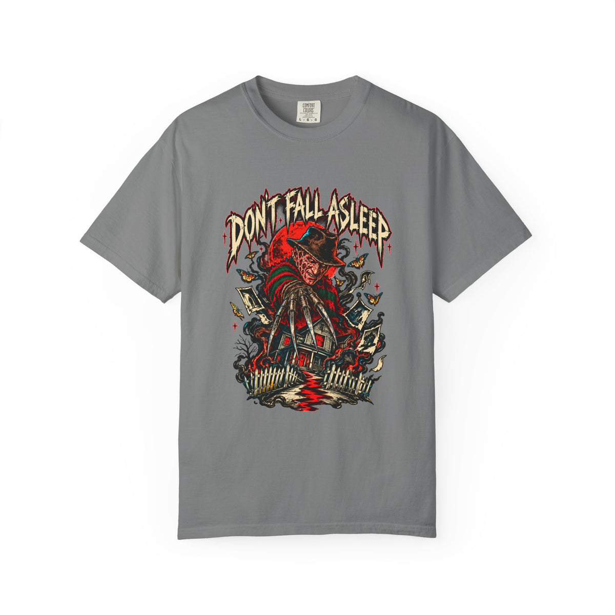 Nightmare On Elm Street Don't Fall Asleep Graphic T-Shirt — Freddy-Inspired Horror Tee — view 5