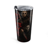 Horror Movie Tumbler - "What's Your Favorite Scary Movie?" 20oz Insulated Travel Cup