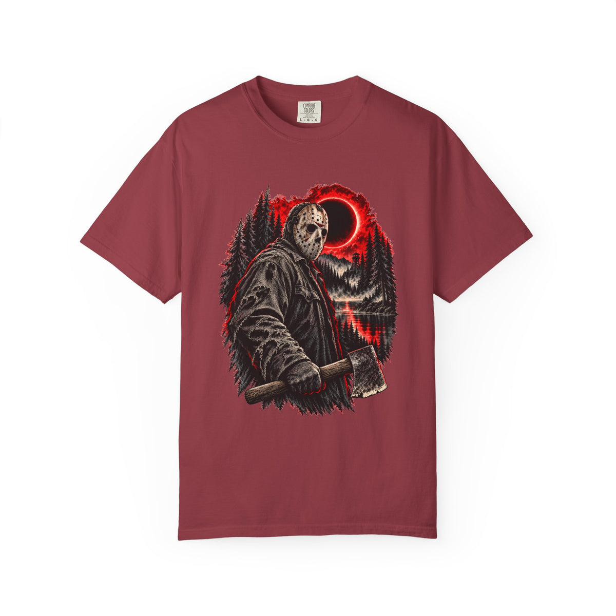 Jason Voorhees Axe & Eclipse T-Shirt – Friday the 13th Horror Tee — view 9