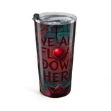 Horror Pennywise Balloon 20oz Tumbler — Stranger-Inspired Scary Movie Travel Cup