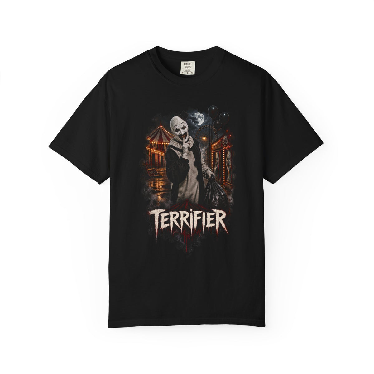 Terrifier Art the Clown Scream T-Shirt – Modern Slasher Horror Tee — view 5