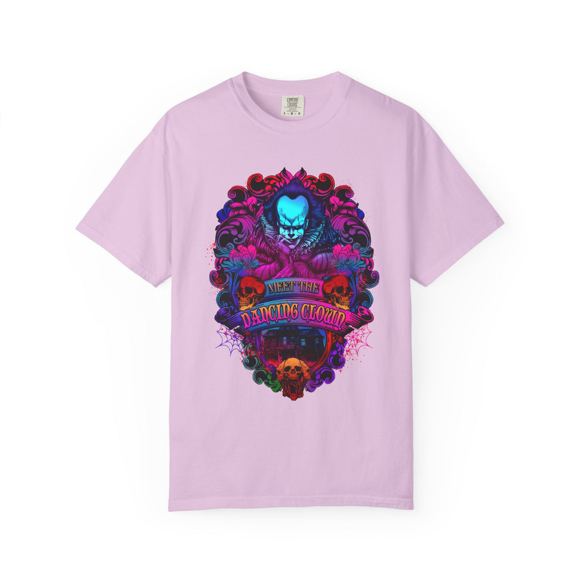 IT Pennywise Clown Skull T-Shirt — Meet The Dancing Clown Neon Horror Graphic Tee