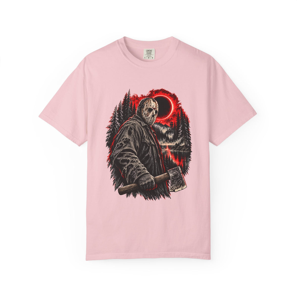 Jason Voorhees Axe & Eclipse T-Shirt – Friday the 13th Horror Tee — view 6