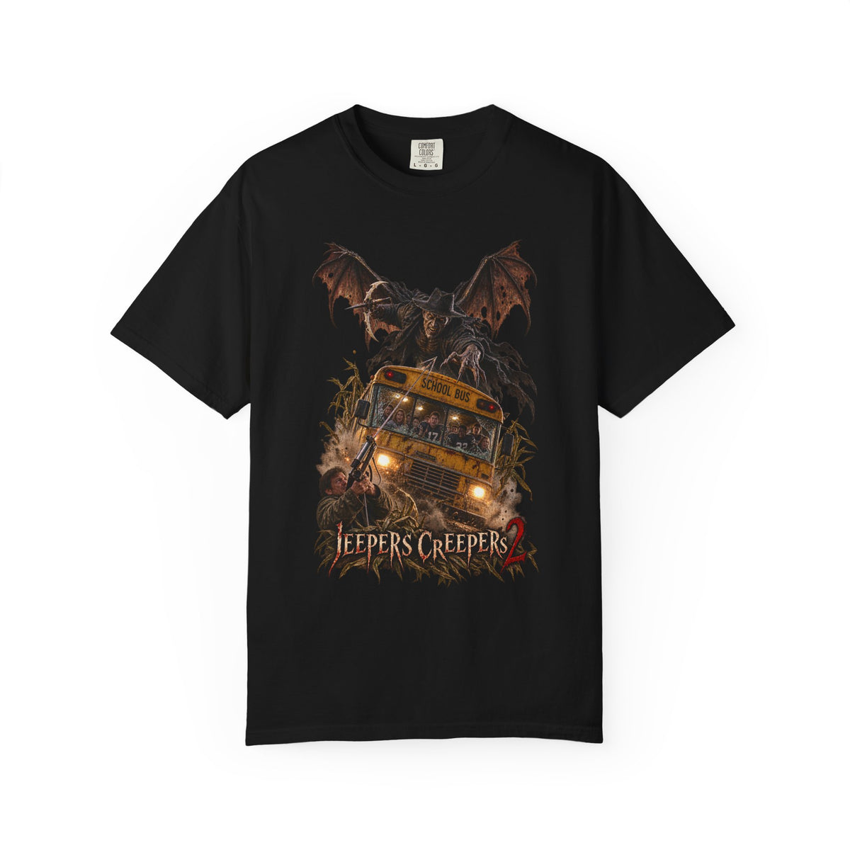Jeepers Creepers Horror School Bus T-Shirt — view 5
