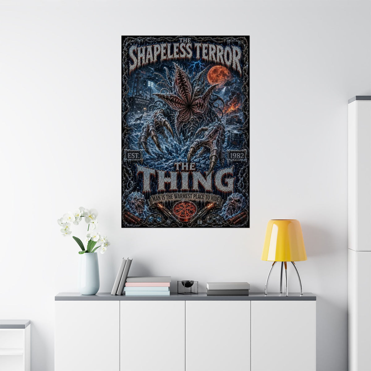 The Thing Movie Poster — Matte Vertical Horror Poster
