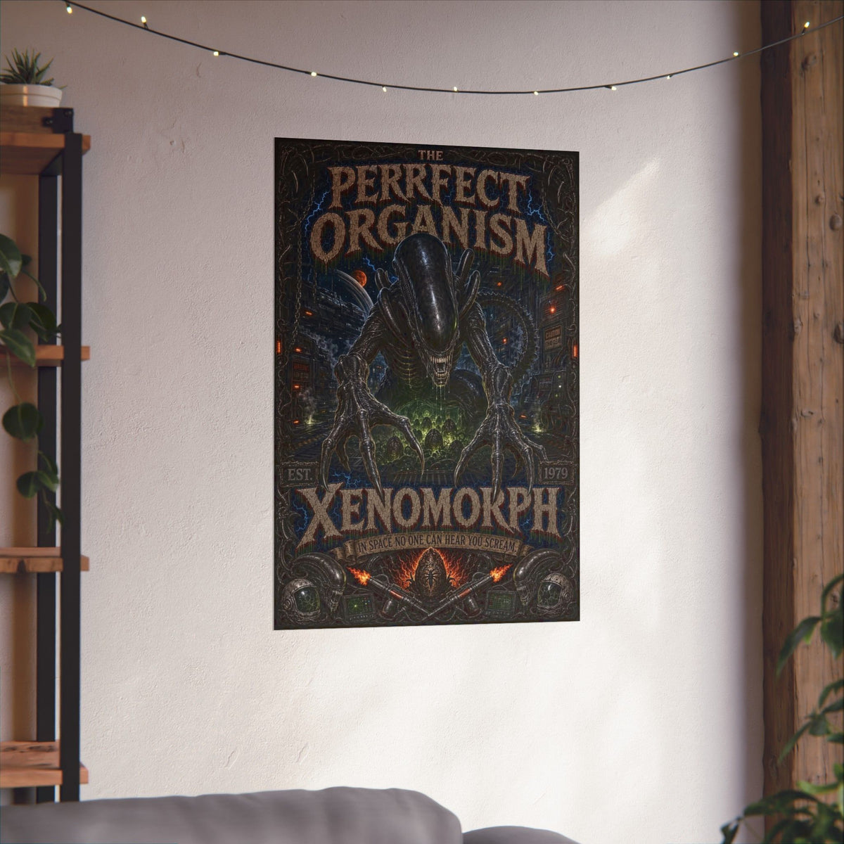 Xenomorph 'The Perfect Organism' Matte Poster — Sci‑Fi Horror Wall Art