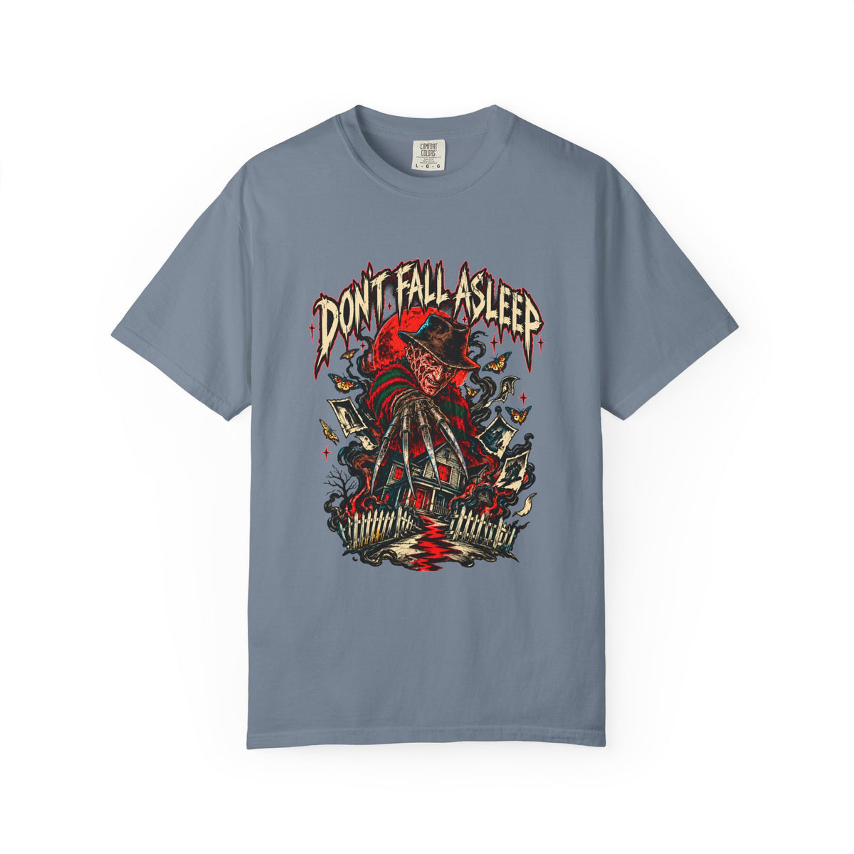 Nightmare On Elm Street Don't Fall Asleep Graphic T-Shirt — Freddy-Inspired Horror Tee — view 9