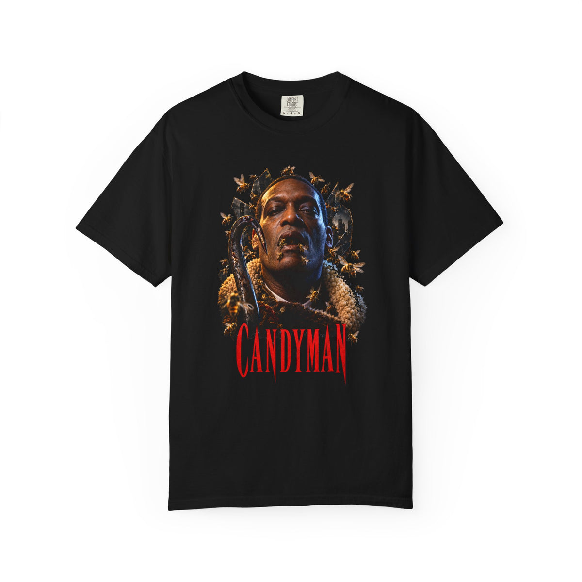 Candyman Portrait T-Shirt — Horror Movie Graphic Tee — view 5