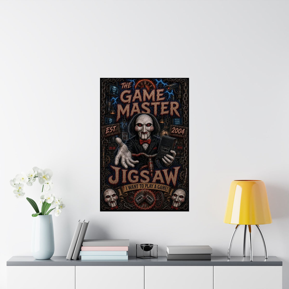 Jigsaw 'The Game Master' Horror Movie Poster - Matte Vertical Poster