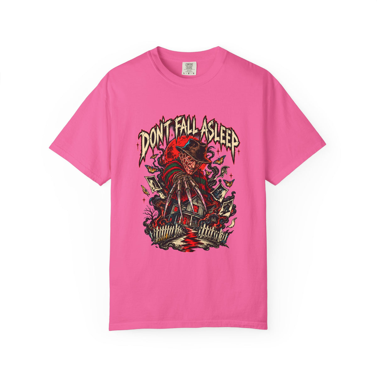 "Don't Fall Asleep" T-Shirt – Freddy Krueger Horror Graphic Tee — view 5
