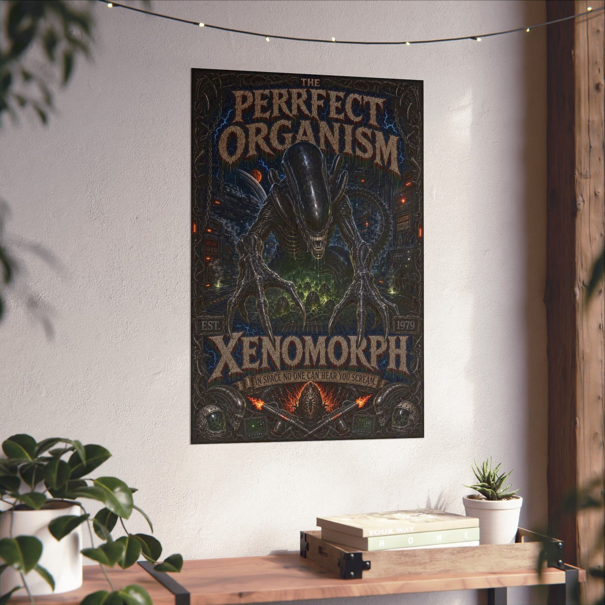 Xenomorph 'The Perfect Organism' Matte Poster — Sci‑Fi Horror Wall Art
