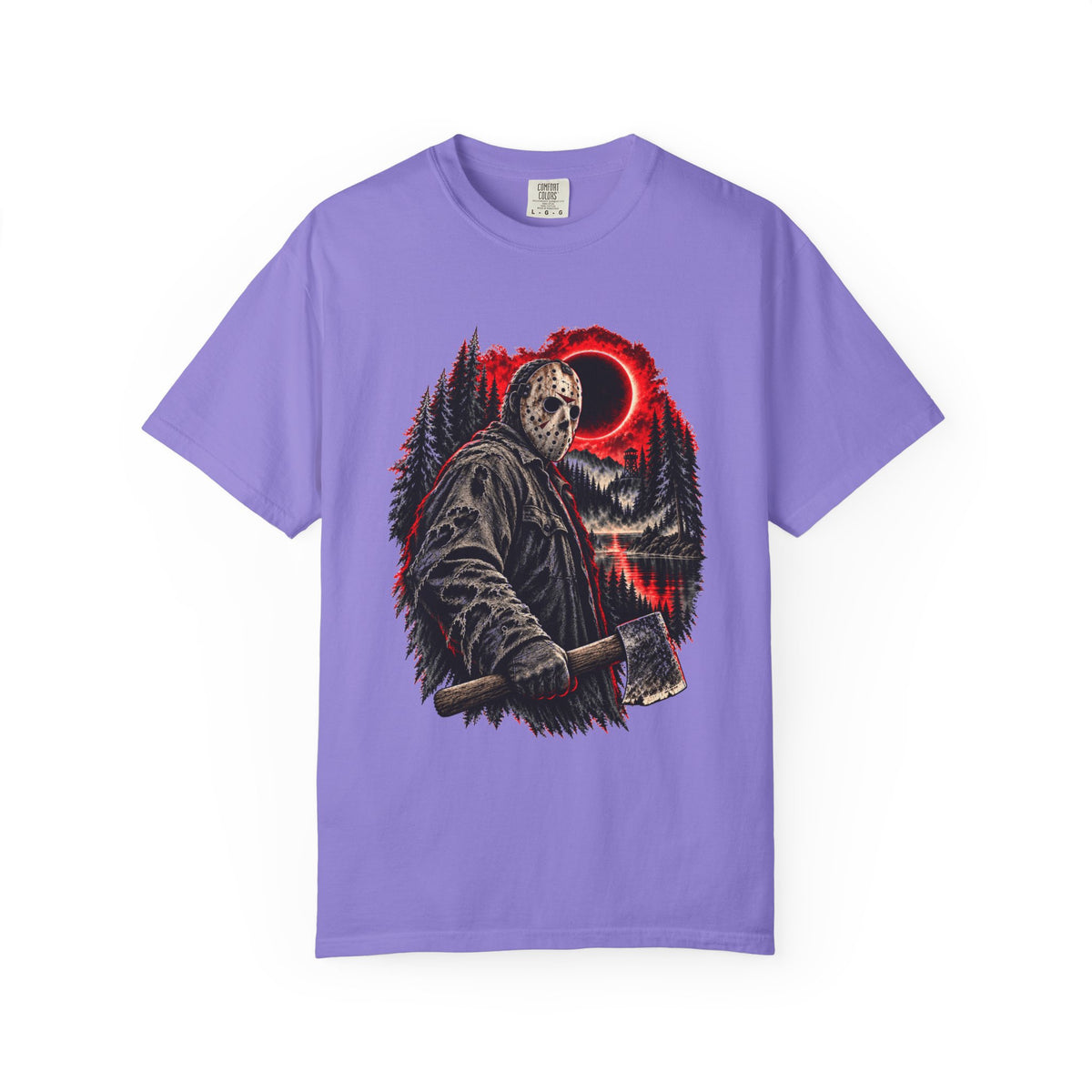Jason Voorhees Axe & Eclipse T-Shirt – Friday the 13th Horror Tee — view 4