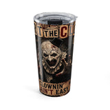 20oz Horror Art The Clown Terrifier Tumbler — 'Clownin' Ain't Easy' Stainless Travel Cup