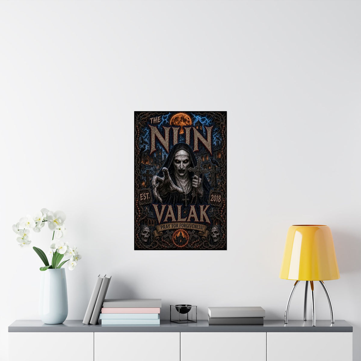 Horror Valak Poster — The Nun Matte Vertical Wall Art