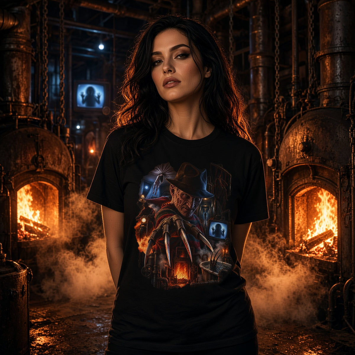 A Nightmare On Elm Street Graphic T-Shirt — Freddy Krueger Inspired Nightmare Design — view 2