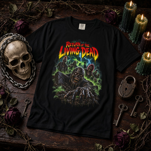 Return of the Living Dead Graphic T-Shirt — Retro Horror Zombie Tee