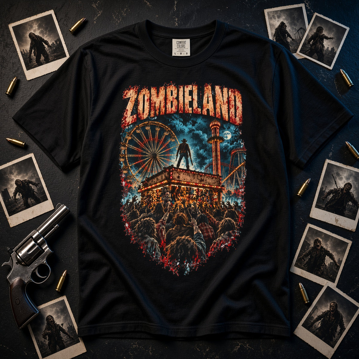 Zombieland Horror T-Shirt — Carnival Zombie Apocalypse Graphic Tee