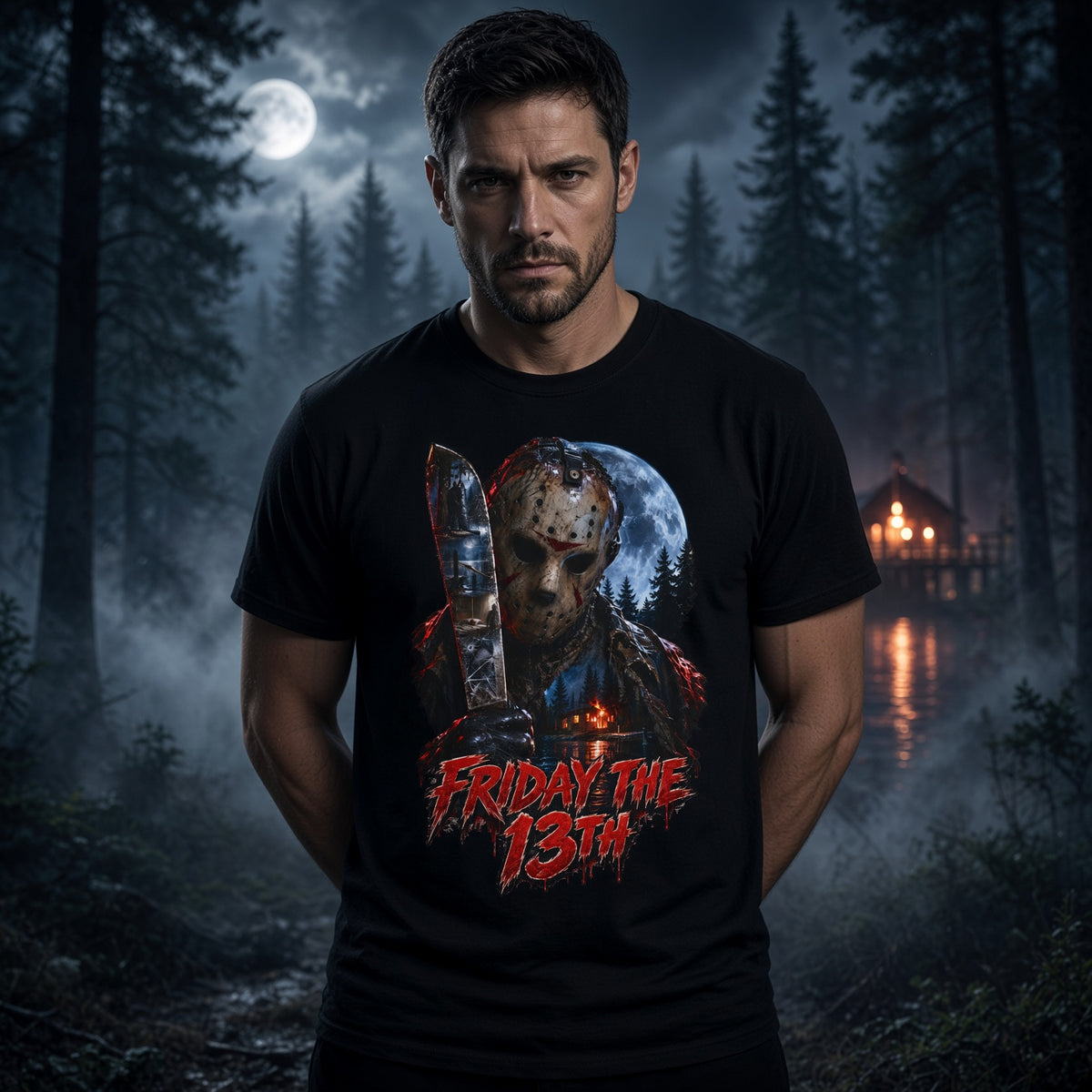 Friday the 13th Jason Voorhees Horror T-Shirt — view 3