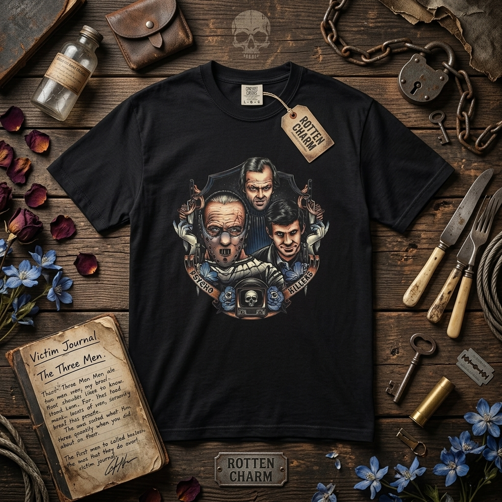 Movie Killer T-Shirt — Hannibal, Jack Movie Portrait Tee (The Cozy Killer Design)